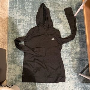 Adidas Women's Black Hoodie Sweater size medium with front pocket